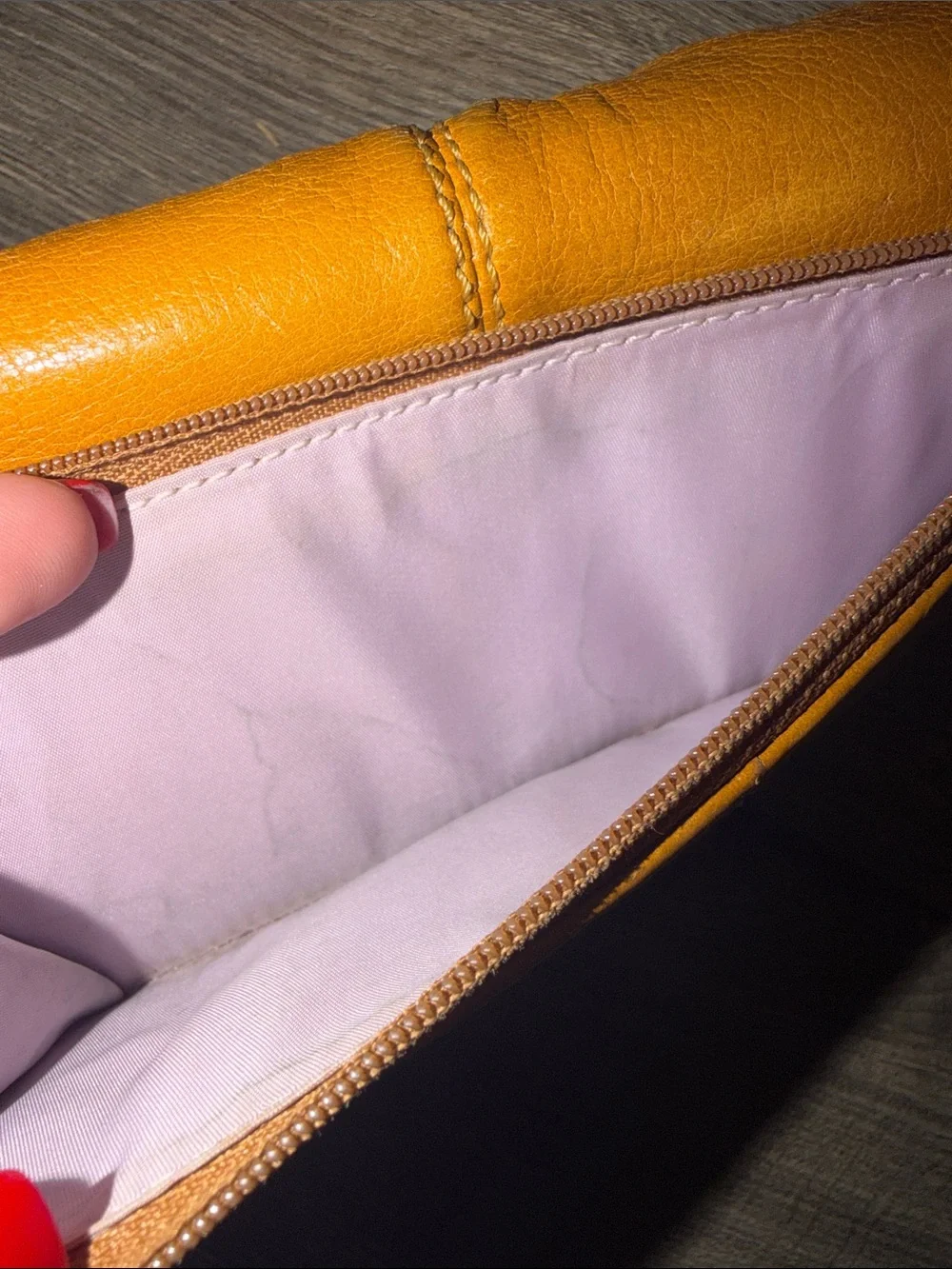 Coach Soho pleated leather wallet
